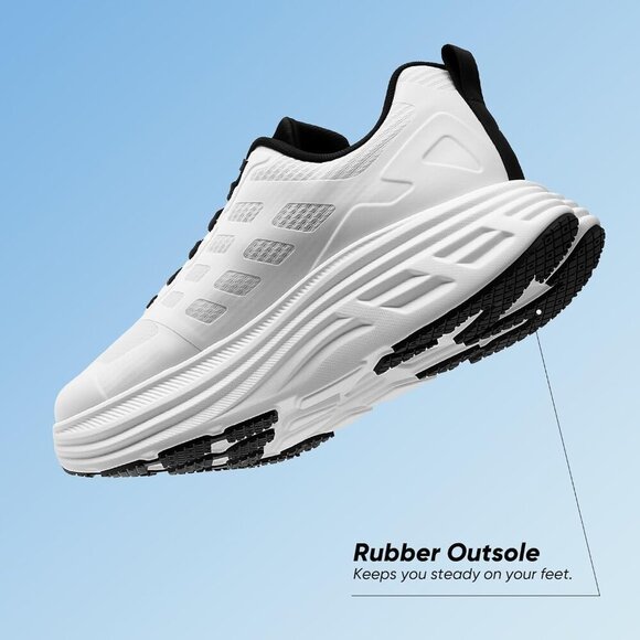 Women's Mesh Running Shoes Cushion Support Non-Slip Breathable Athletic Sneakers - Picture 3 of 8